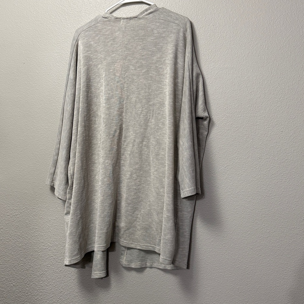 DONNI. Open Front Ribbed Cardigan - Picture 8 of 13